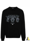 Logo Print Sweatshirt Black - VERSACE - BALAAN 2