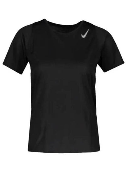 Women's Dri Fit Race Short Sleeve T-Shirt Black - NIKE - BALAAN 2