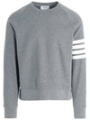 4 Bar Stripe Sweatshirt Grey - THOM BROWNE - BALAAN 2