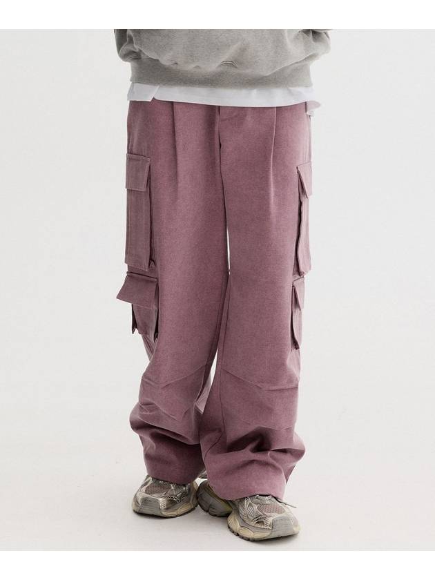 Pigment Dyed String Work Pants Burgundy - THEN OUR - BALAAN 2