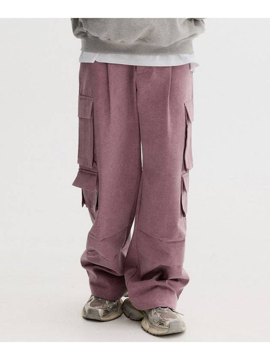 Pigment Dyed String Work Pants Burgundy - THEN OUR - BALAAN 1