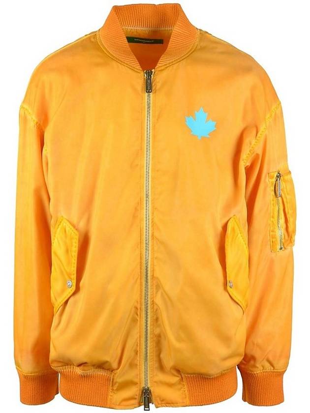 zip-up jacket orange - DSQUARED2 - BALAAN.