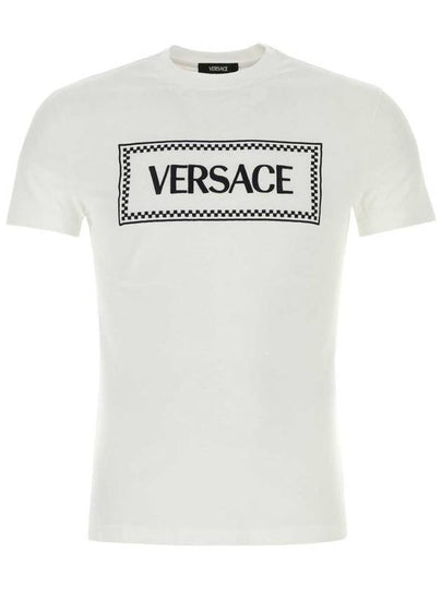 short sleeve t-shirt 10116941A085841W000 Opticalwhite - VERSACE - BALAAN 2