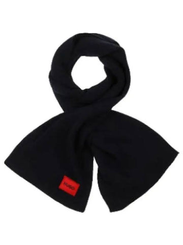 Red logo wool blend muffler scarf - HUGO BOSS - BALAAN 1