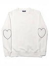 Lola Heart Elbow Patch Cotton Sweatshirt Ecru - SAINT JAMES - BALAAN 2