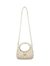 Wander Materasse Nappa Leather Mini Hobo Tote Bag Pyrite - MIU MIU - BALAAN 1