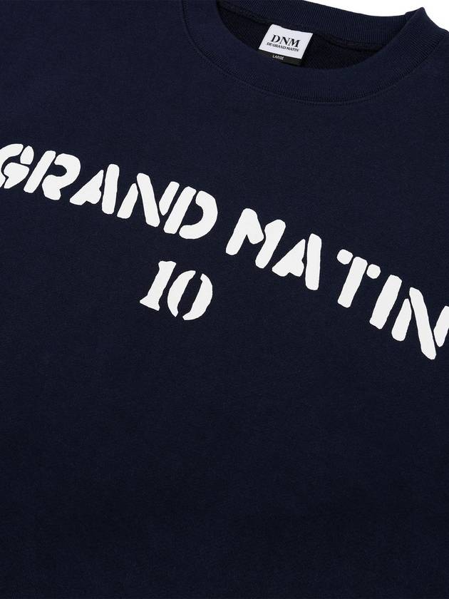 V Heavy Sweat Matin Sweatshirt Navy - DE GRAND MATIN - BALAAN 5