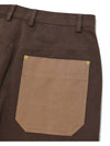 Unisex Cargo Wide Pants Brown - PHOS333 - BALAAN 8