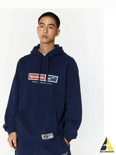 Warm up hoodie navy - REEBOK - BALAAN 1