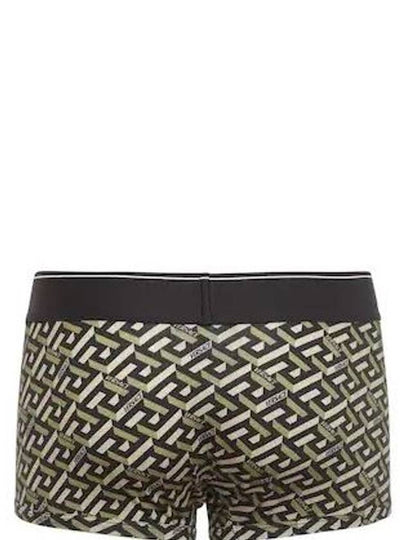 Monogram Stretch Cotton Boxer Briefs Black Khaki - VERSACE - BALAAN 2