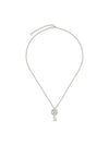 GG Mamont Key Charm Necklace Silver - GUCCI - BALAAN 1