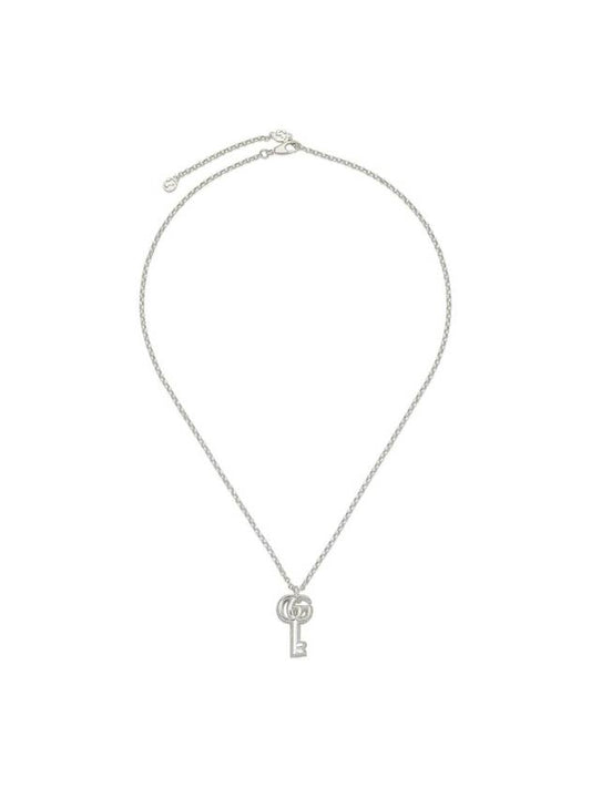 GG Mamont Key Charm Necklace Silver - GUCCI - BALAAN 1