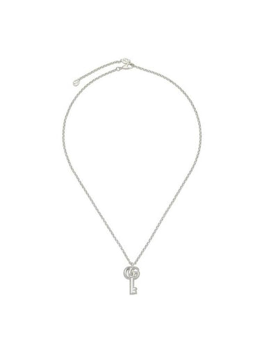 GG Mamont Key Charm Necklace Silver - GUCCI - BALAAN 1