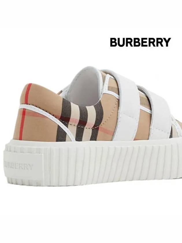 Vintage Check Low Junior Low Top Sneakers - BURBERRY - BALAAN 7