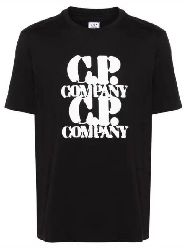 30/1 Jersey Graphic Short Sleeve T-Shirt Black - CP COMPANY - BALAAN 2