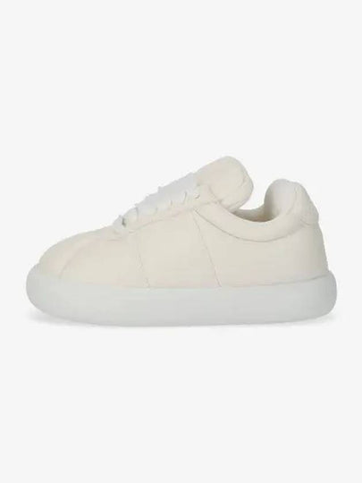 Padded Lace-up Leather Low Top Sneakers White - MARNI - BALAAN 2