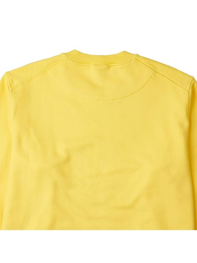 Wappen Patch Crew Neck Sweatshirt Yellow - STONE ISLAND - BALAAN 8