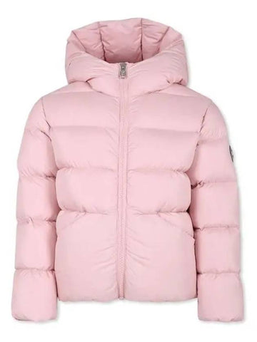 Le Kids 6 10 Logo Hooded Down Jacket Pink - COLMAR - BALAAN 1