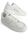 CC Logo Calfskin Low Top Sneakers White - CHANEL - BALAAN 2