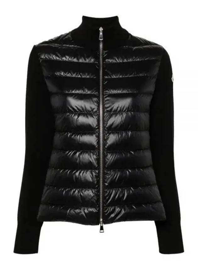 Women s padded zip up cardigan black 237790 - MONCLER - BALAAN 1