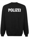 Polizei Logo Sweatshirt Black - VETEMENTS - BALAAN 3