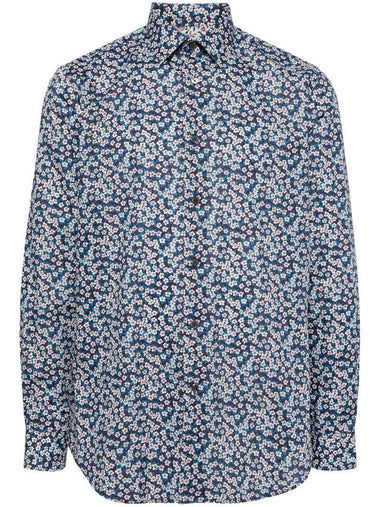 floral-print organic cotton shirt - PAUL SMITH - BALAAN 1