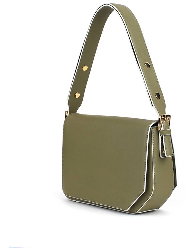 Cut-out edge shoulder bag green ash - LECHROMAQI - BALAAN 3