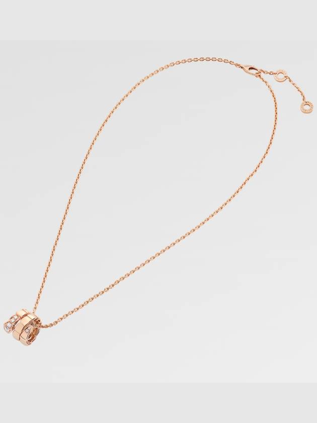 Serpenti Viper Diamond Necklace Rose Gold - BVLGARI - BALAAN 3