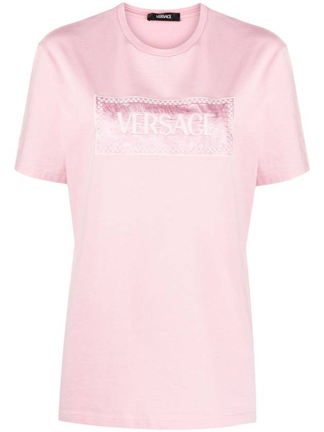 24SS long sleeve t-shirt 1013600 1A10135 5P950 PALE PINK PINK PURPLE - VERSACE - BALAAN 2