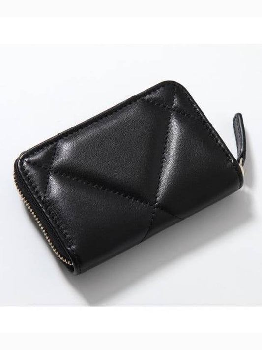 19 Lambskin card zip round wallet black AP3362 internal zipper storage - CHANEL - BALAAN 2