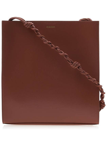 Tangle Medium Leather Cross Bag Brown - JIL SANDER - BALAAN 2