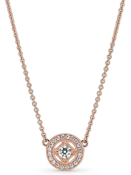 Vintage Circle Collier 45cm Necklace Rose Gold - PANDORA - BALAAN 2