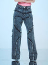 Heart Ice Washing Denim Jeans Grey - DILETTANTISME - BALAAN 2