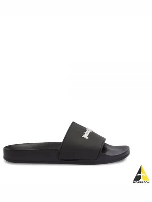 Logo Slippers Black - PALM ANGELS - BALAAN 2