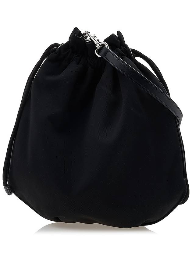 Drawstring Re-Nylon Bucket Bag Black - VIVIENNE WESTWOOD - BALAAN 5