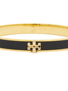 Kira Enamel Bangle Bracelet Black Gold - TORY BURCH - BALAAN 6