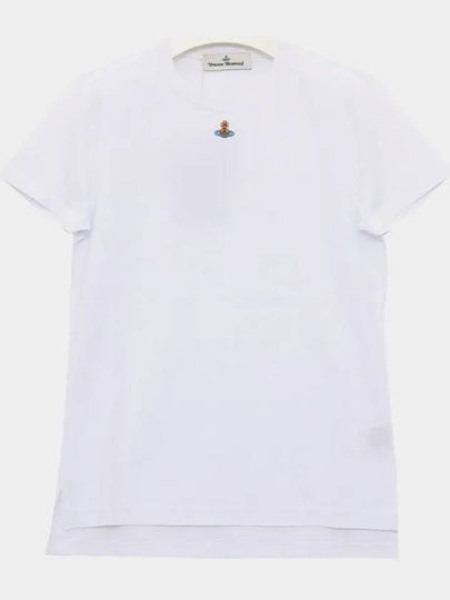 Embroidered Logo Short Sleeve T-Shirt White - VIVIENNE WESTWOOD - BALAAN 2