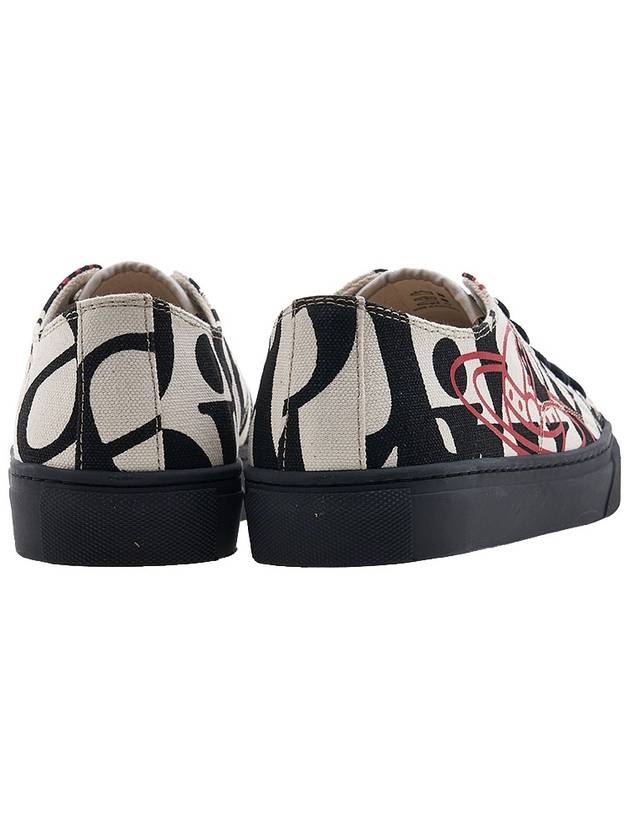 logo print plimsoll low-top sneakers black - VIVIENNE WESTWOOD - BALAAN.