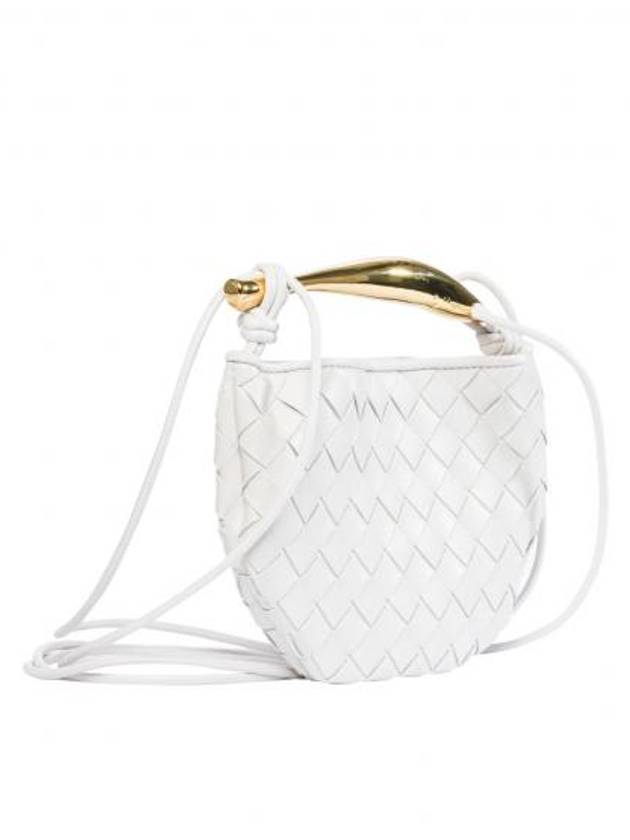 Sardin Intrecciato Mini Tote Bag White - BOTTEGA VENETA - BALAAN 3