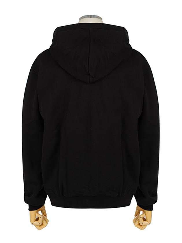 Logo Print Cotton Hoodie Black - PHILIPP PLEIN - BALAAN 4