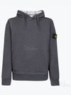 Signature Logo Patch Hoodie Grey - STONE ISLAND - BALAAN 2