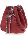 Chrissy Logo Small Leather Bucket Bag Red - VIVIENNE WESTWOOD - BALAAN.