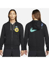 Club French Terry Zip Up Hoodie Black - NIKE - BALAAN 2