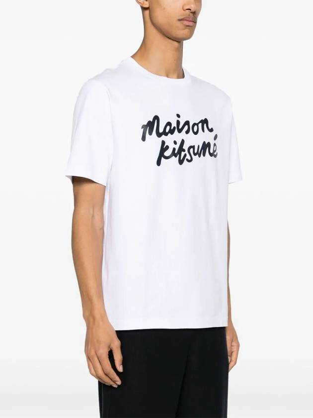 Handwriting Comfort Short Sleeve T-Shirt White - MAISON KITSUNE - BALAAN 3