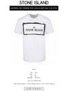 Stencil One Logo Short Sleeve T-Shirt White - STONE ISLAND - BALAAN 3