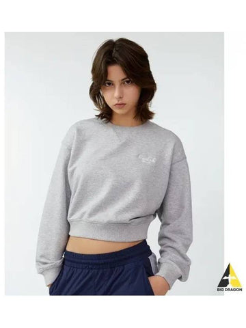 Classic Crop Sweatshirt Women Gray - REEBOK - BALAAN 1