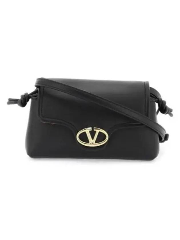 V Logo 1960 Nappa Leather Small Cross Bag Black - VALENTINO - BALAAN 2