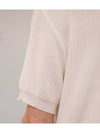 3 button polo collar knit IVORY - BLACKBROWN - BALAAN 5