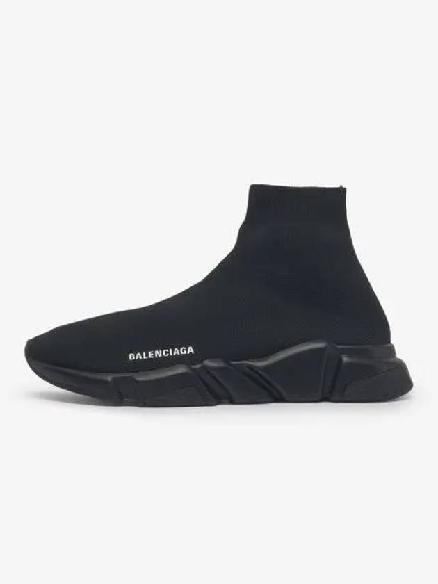 Men's Speed Recycle Knit High-Top Sneakers Black - BALENCIAGA - BALAAN 2