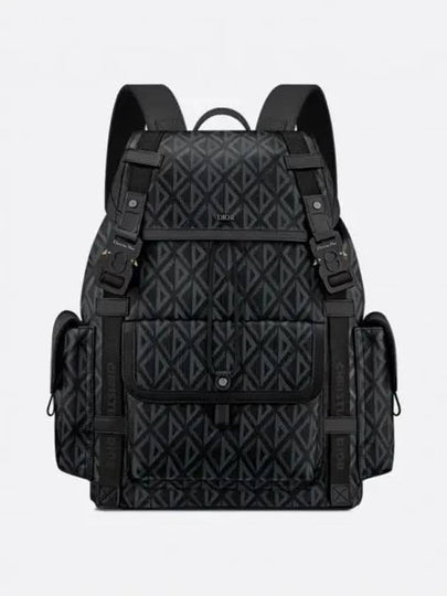 Hit The Road CD Diamond Canvas Backpack Black - DIOR - BALAAN 2